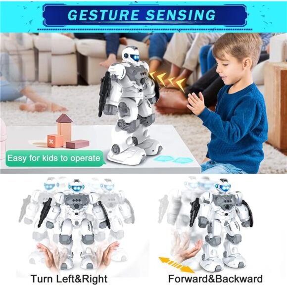 Toys for 6-10 Year Old Boys Girls, Rechargeable Remote Control Robot Toy - Picture 2 of 7